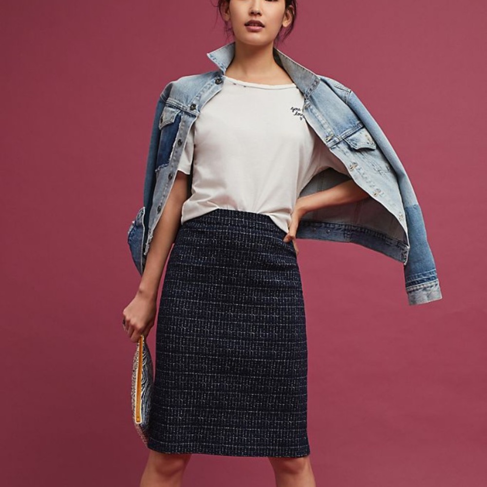 Maeve Printed Pencil Skirt